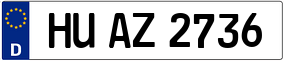 Trailer License Plate